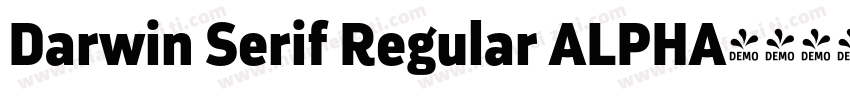 Darwin Serif Regular ALPHA字体转换
